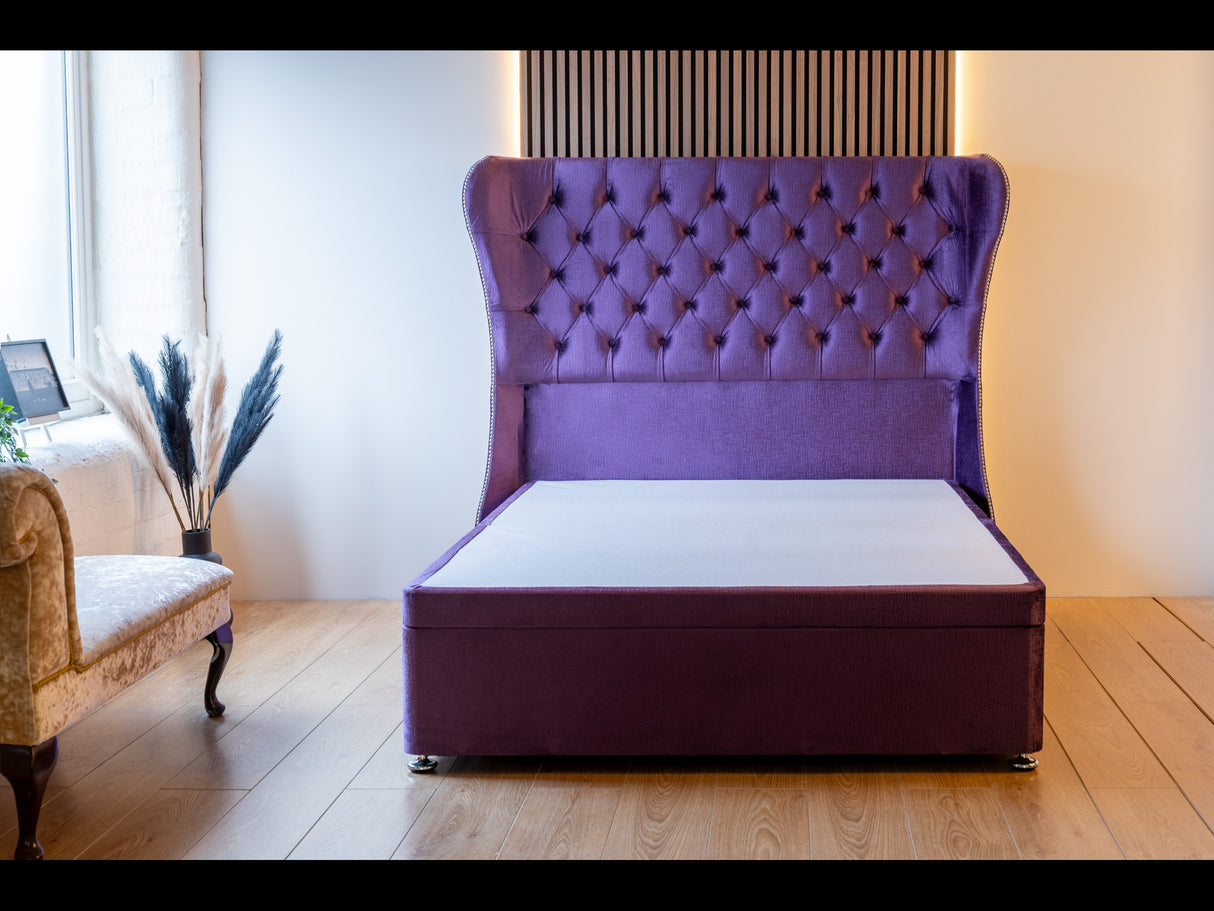 Chesterfield Wing Ottoman Divan Bed