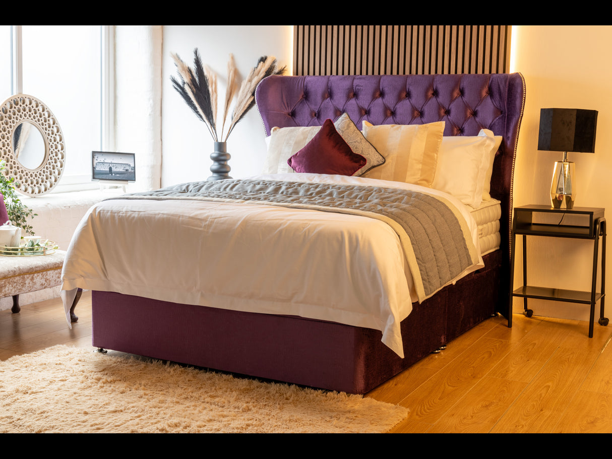 Chesterfield Wing Ottoman Divan Bed