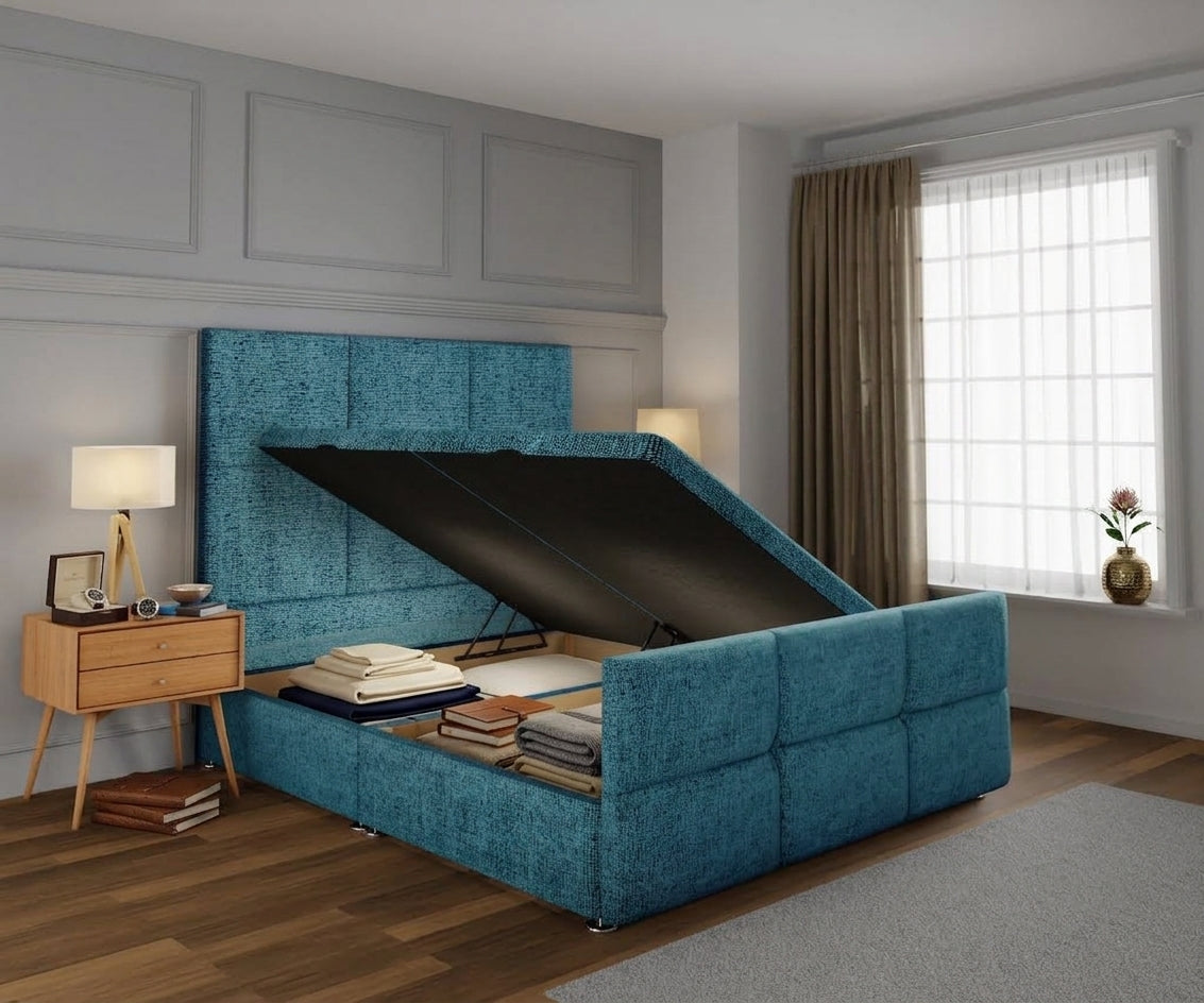 Cube Panel Ottoman Divan Bed