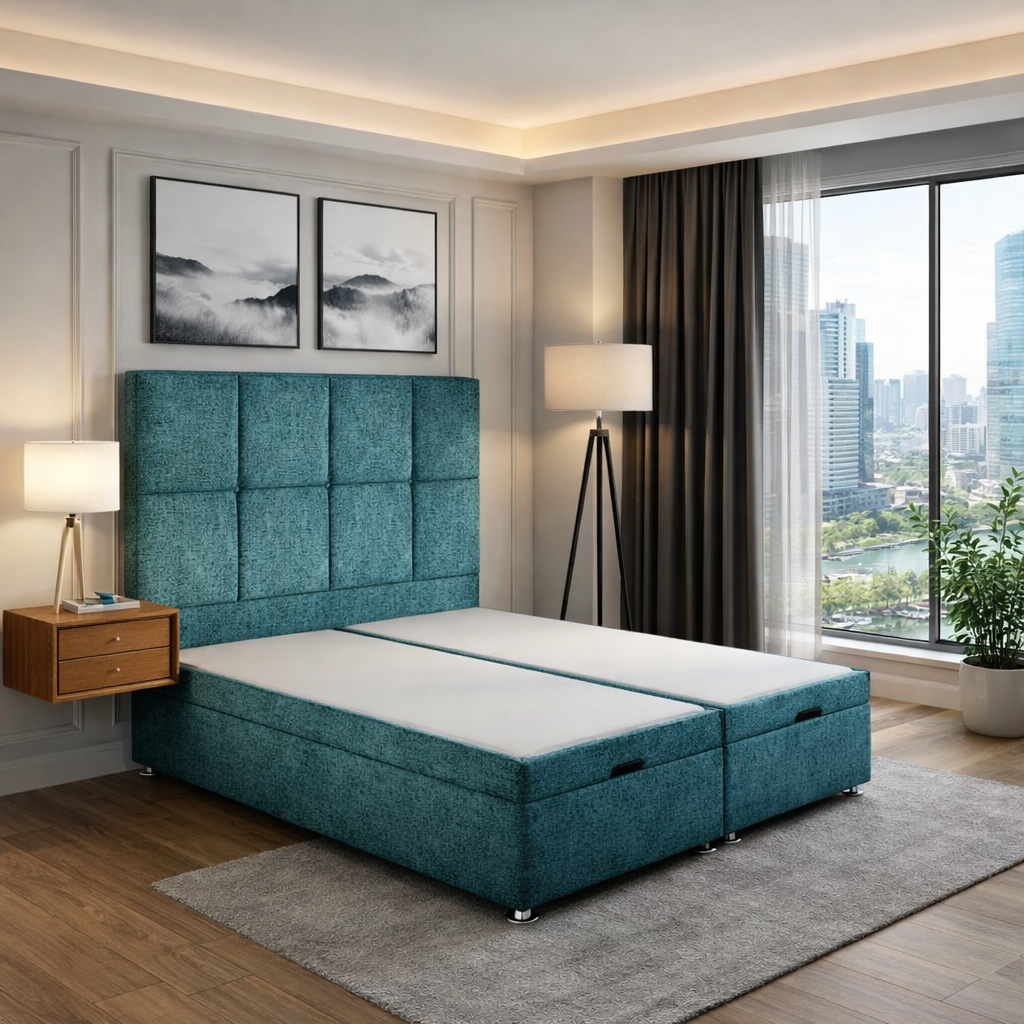 Cube Border Floor Standing Headboard