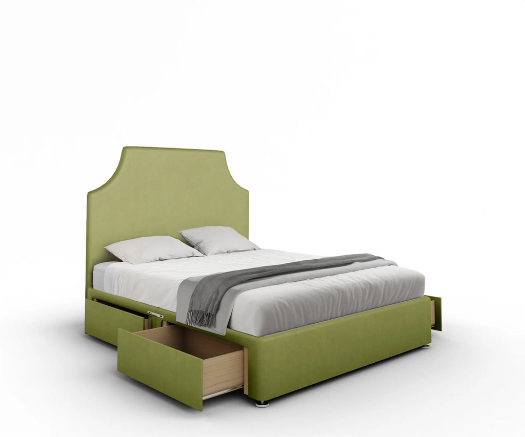 Free 48" Cubic Headboard & Divan Base Set (With Optional Mattress)