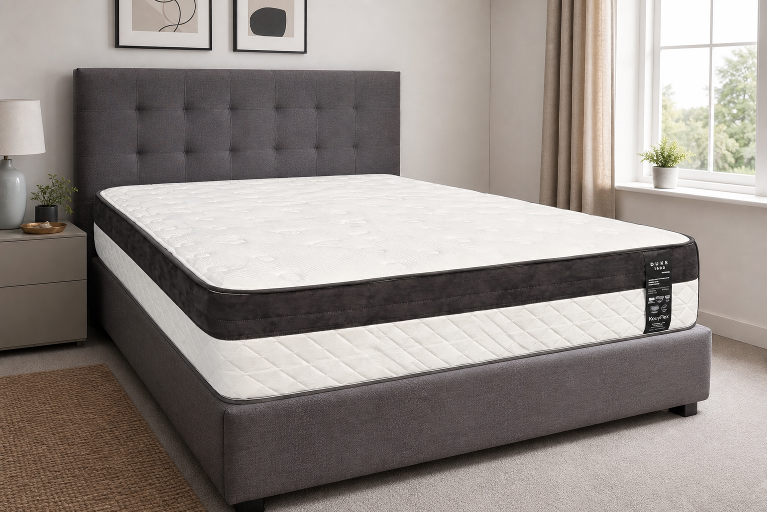 Kayflex Duke 1000 Pocket Mattress – Cooling Gel Foam & Edge Support