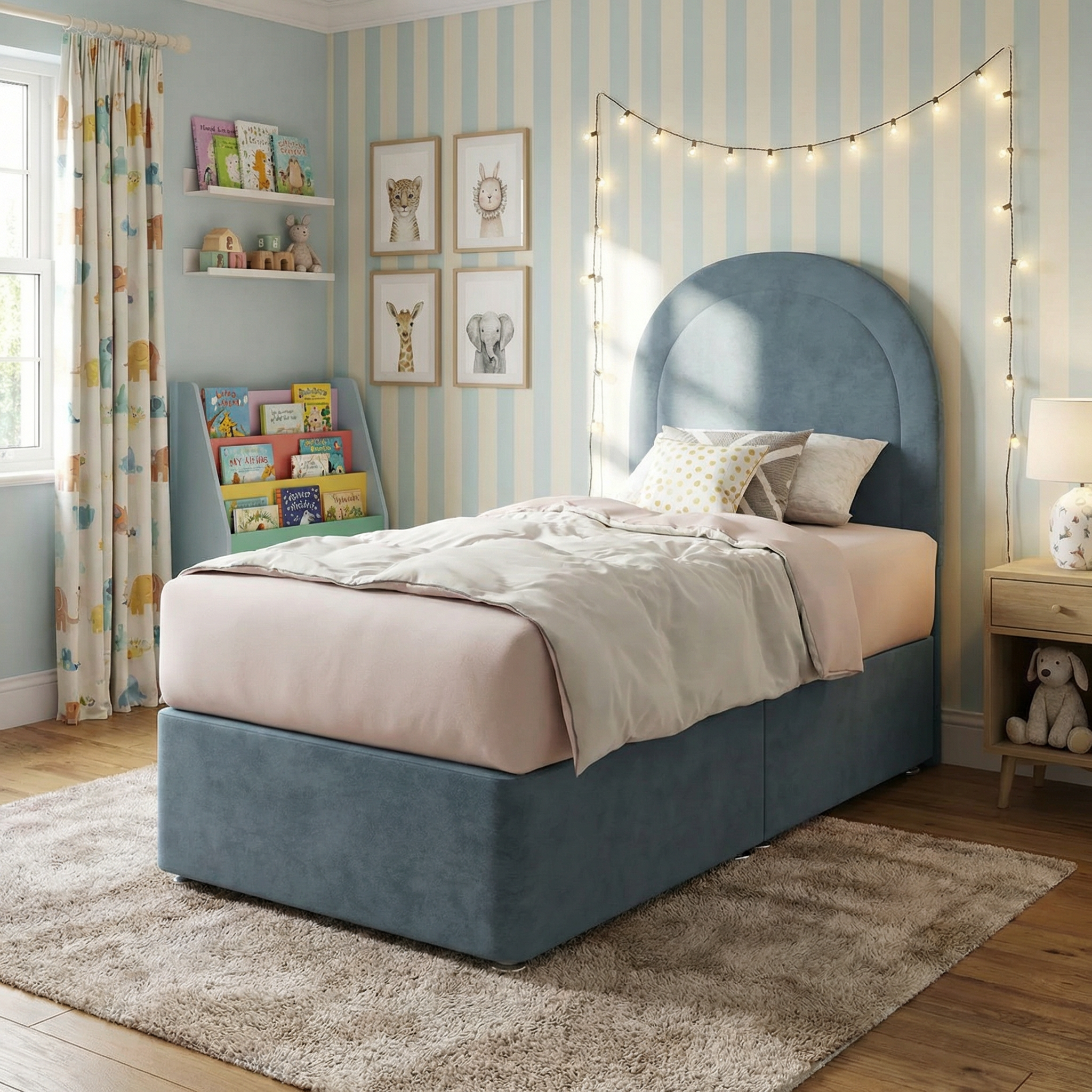Kids Rollaway Ottoman Bed