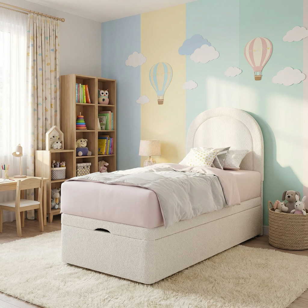 Kids Rollaway Ottoman Bed