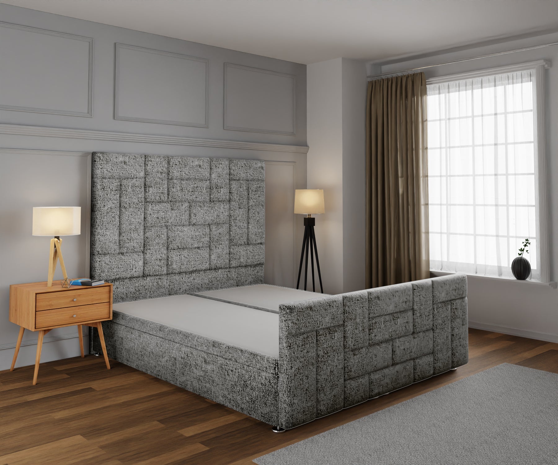 Majestic Multi‑Panel Ottoman Divan Bed