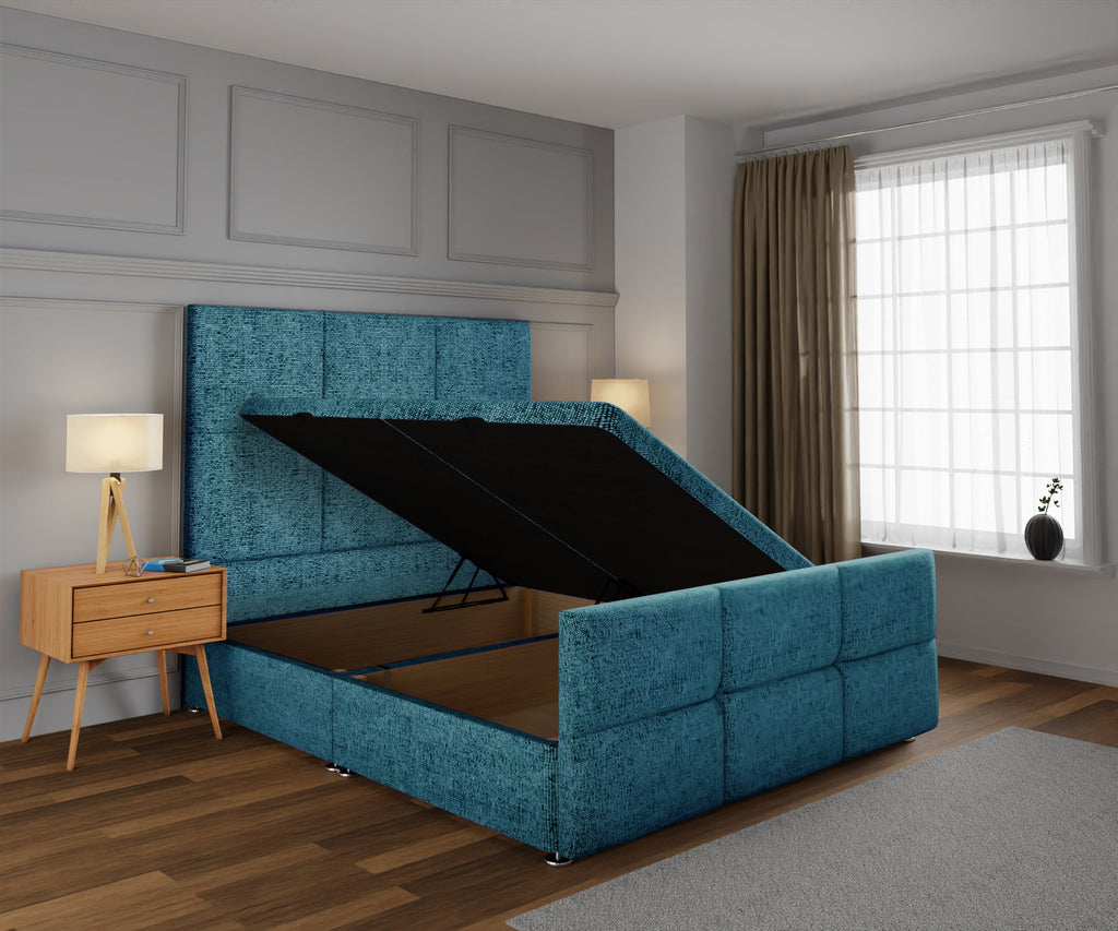 Cube Panel Ottoman Divan Bed