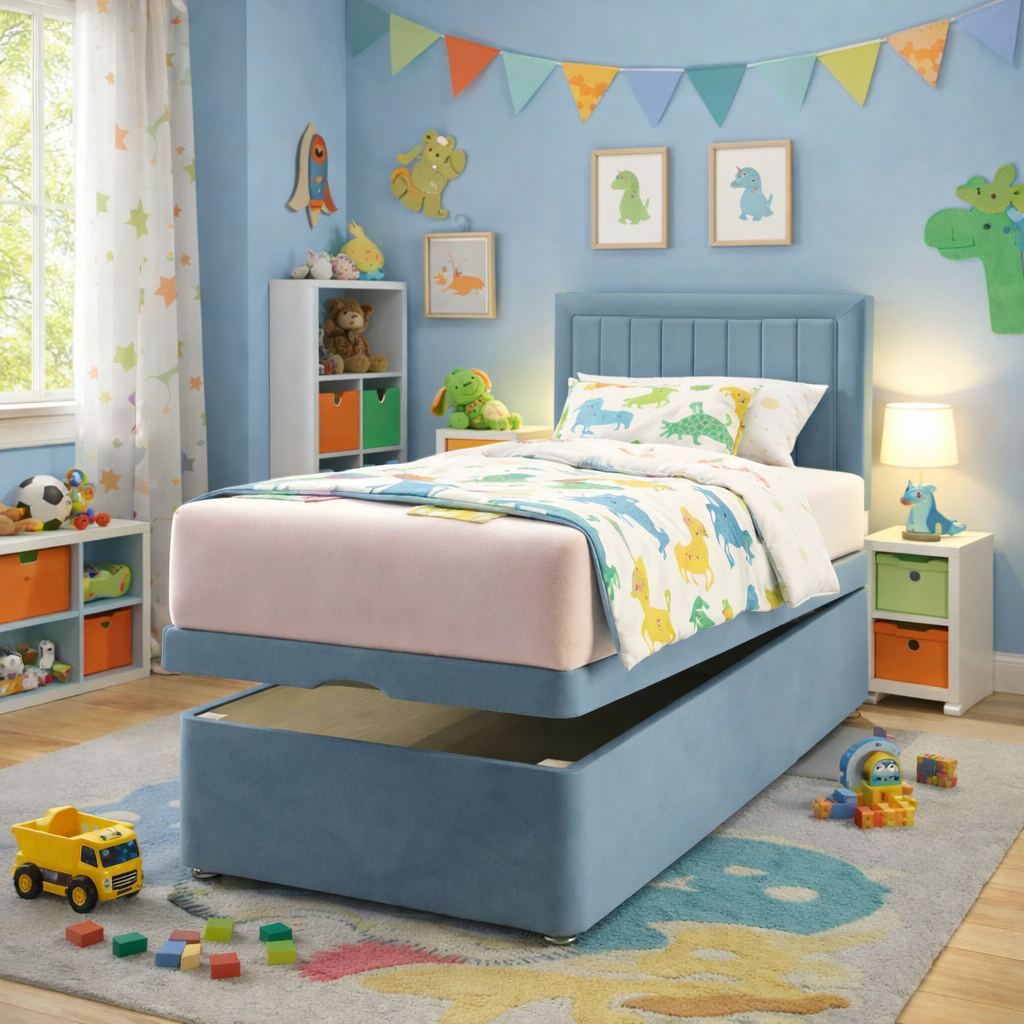 Kids Paris Ottoman Divan Storage Bed