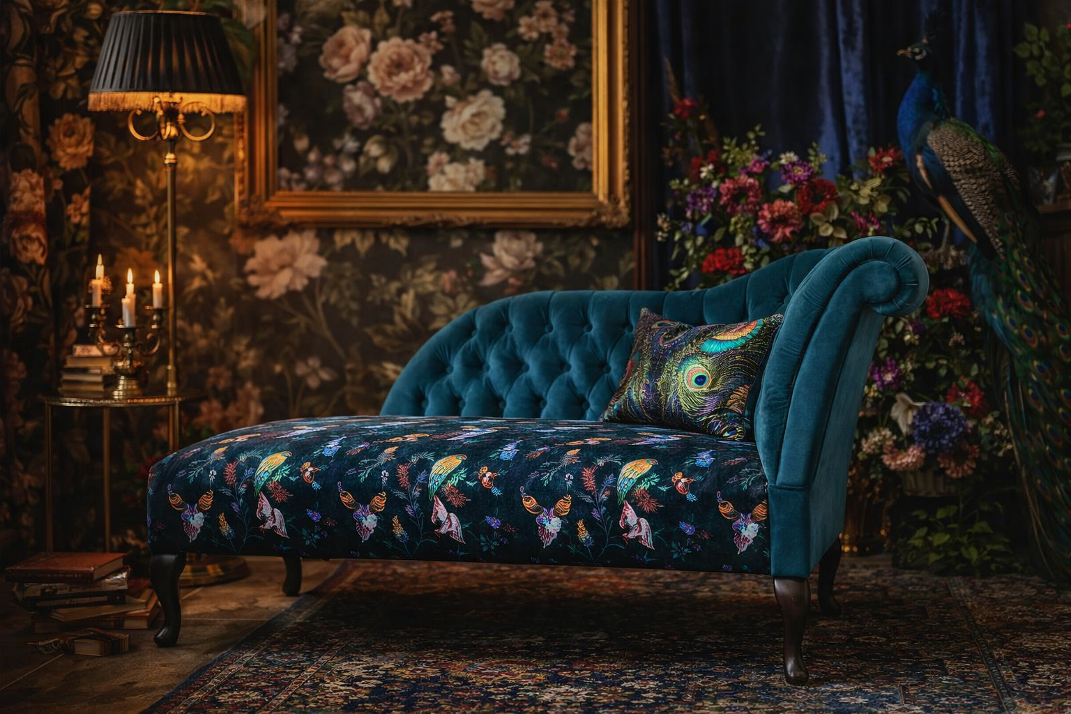 Peacock Chaise Lounge