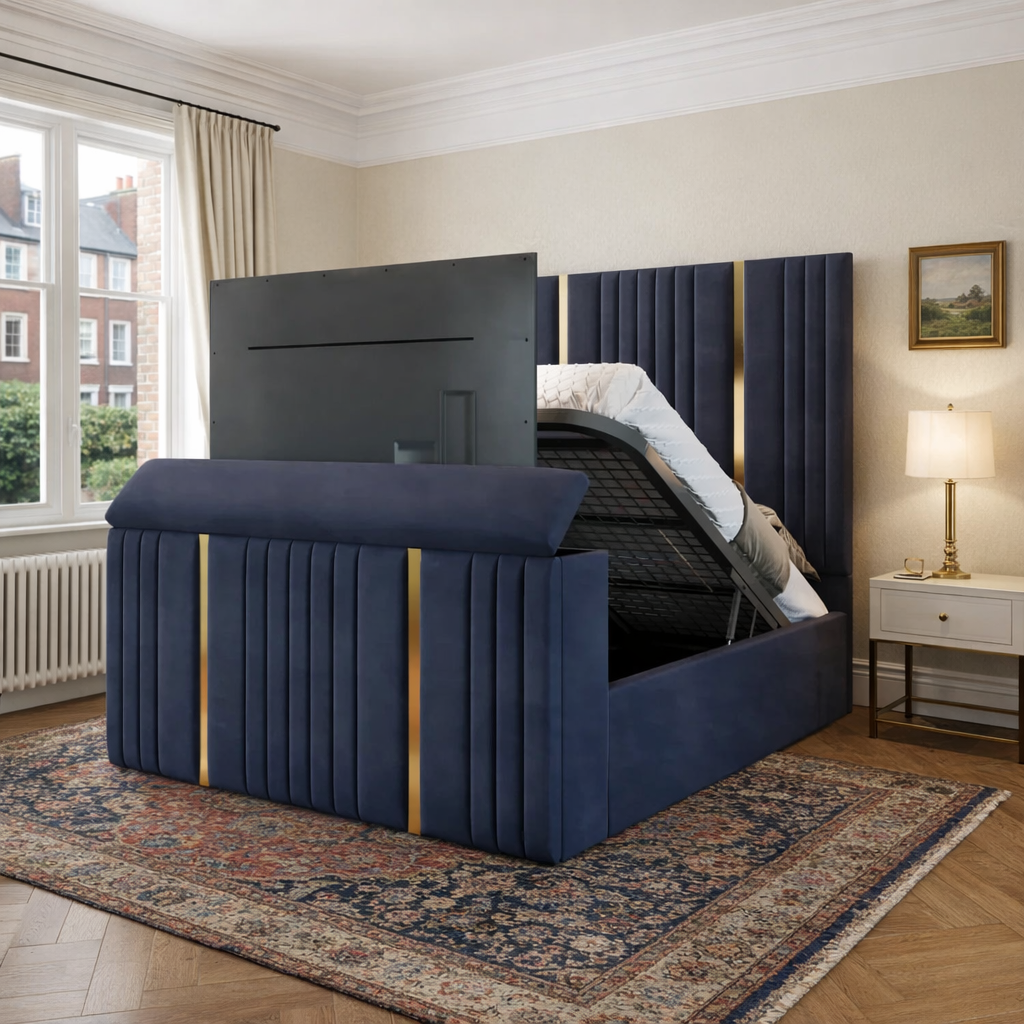 Solana Upholstered Electric TV Bed