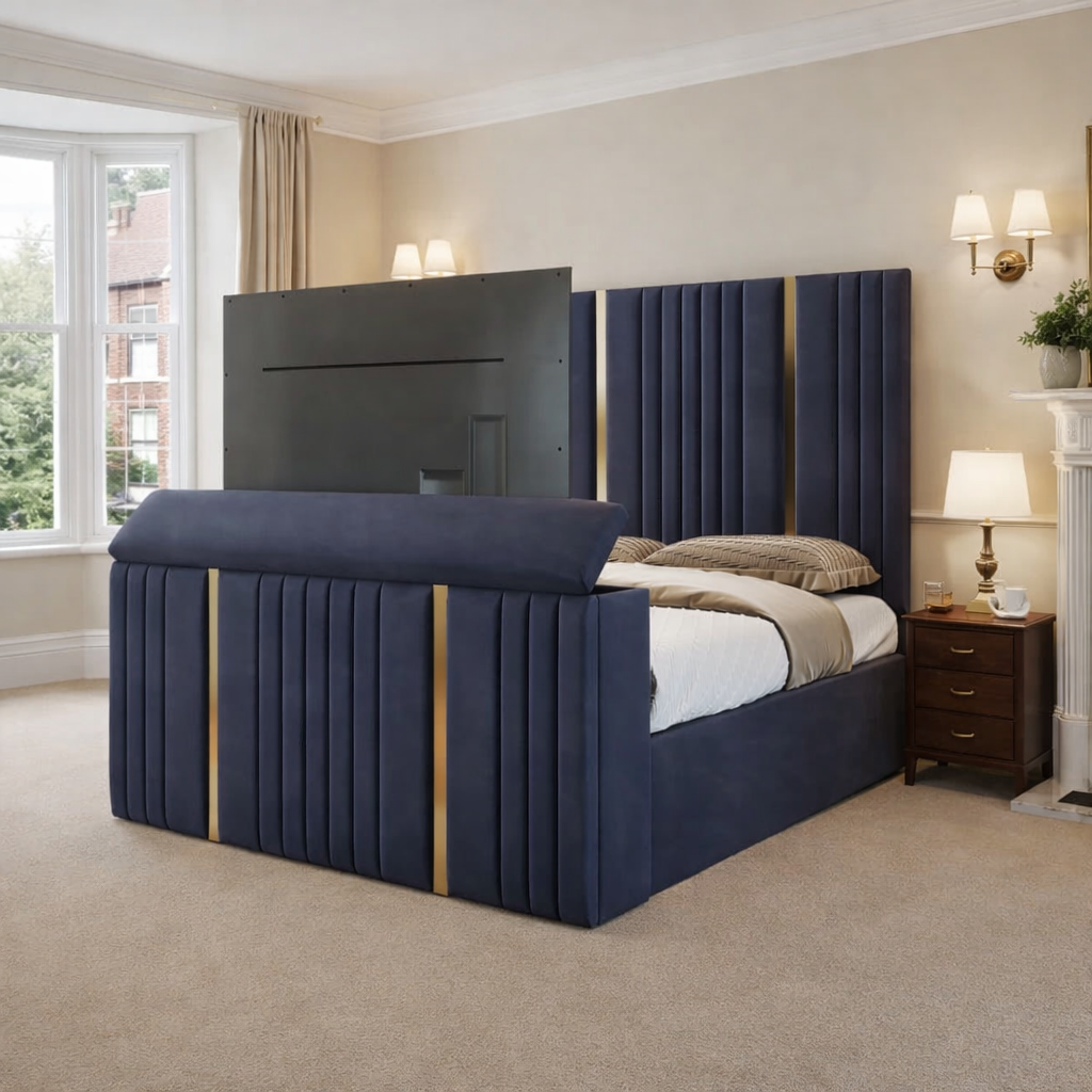Solana Upholstered Electric TV Bed