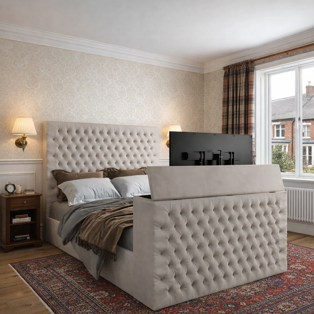 Cinematic Comfort TV Bed