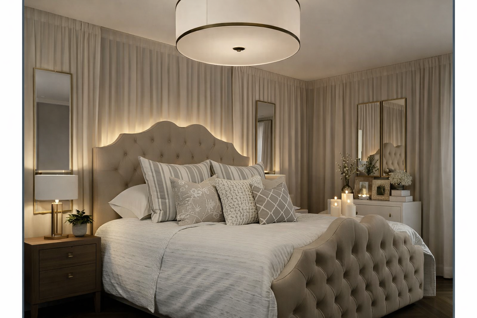 Kensington Luxe Upholstered Bed