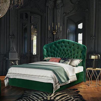 Peacock Upholstered Bed
