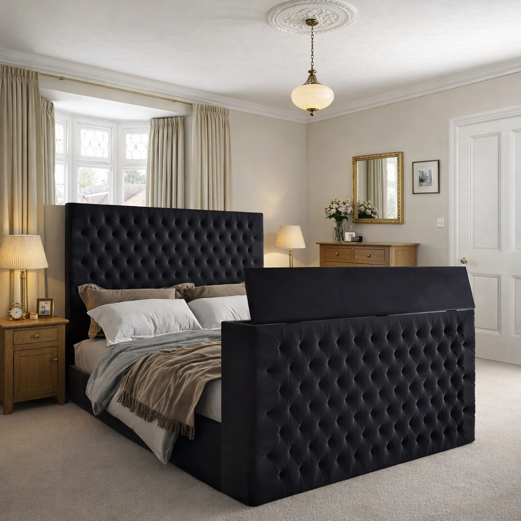 Cinematic Comfort TV Bed