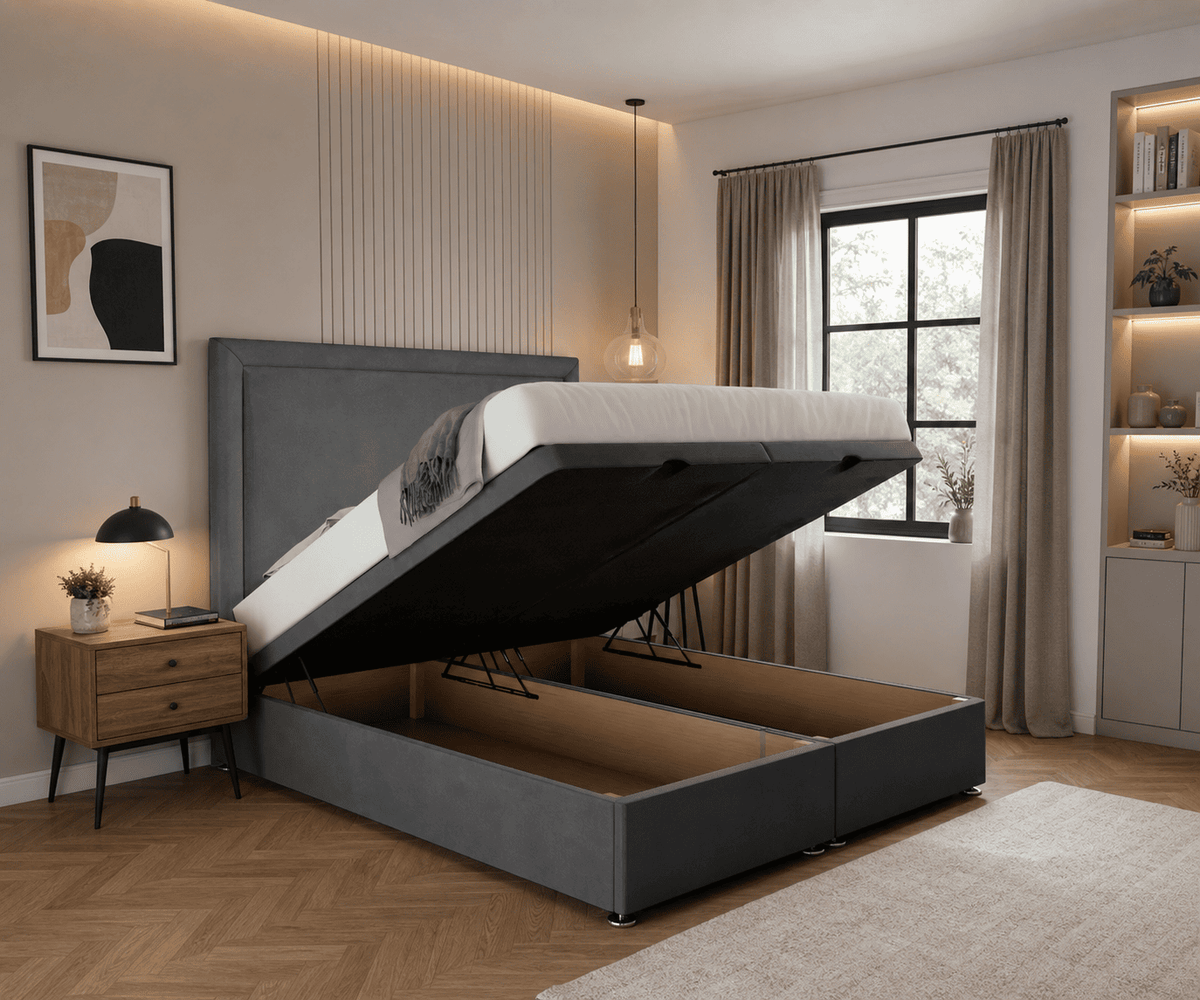 Luxe Panel Ottoman Divan Bed