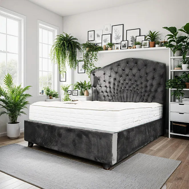 Peacock Upholstered Bed